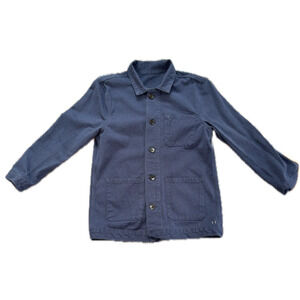 Double Eleven Chore Jacket Women's Small Workwear Navy 100% Cotton USA
